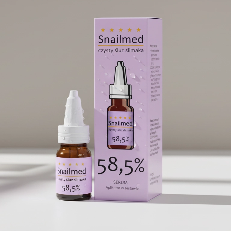 Przeciwstarzeniowo rewitalizujące Serum z naturalnym śluzem ślimaka oraz kwasem hialuronowym