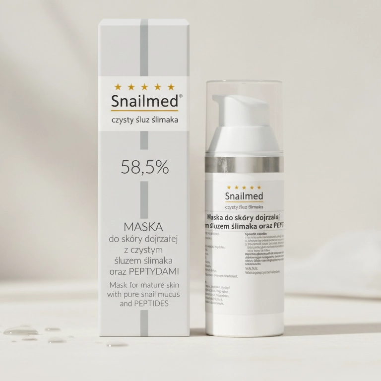 Regenerująco odżywcza Maska z naturalnym śluzem ślimaka, kwasem hialuronowym oraz peptydami biomimetycznymi