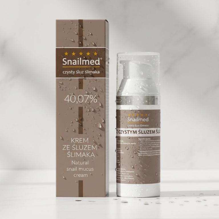 Modelująco przeciwstarzeniowy Krem z naturalnym śluzem ślimaka, totarolem oraz kwasem hialuronowym