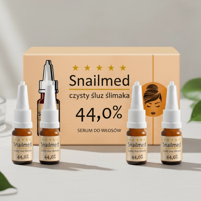 Odżywczo-wzmacniające Serum do skóry głowy i włosów z naturalnym śluzem ślimaka i wyciągiem z chinowca