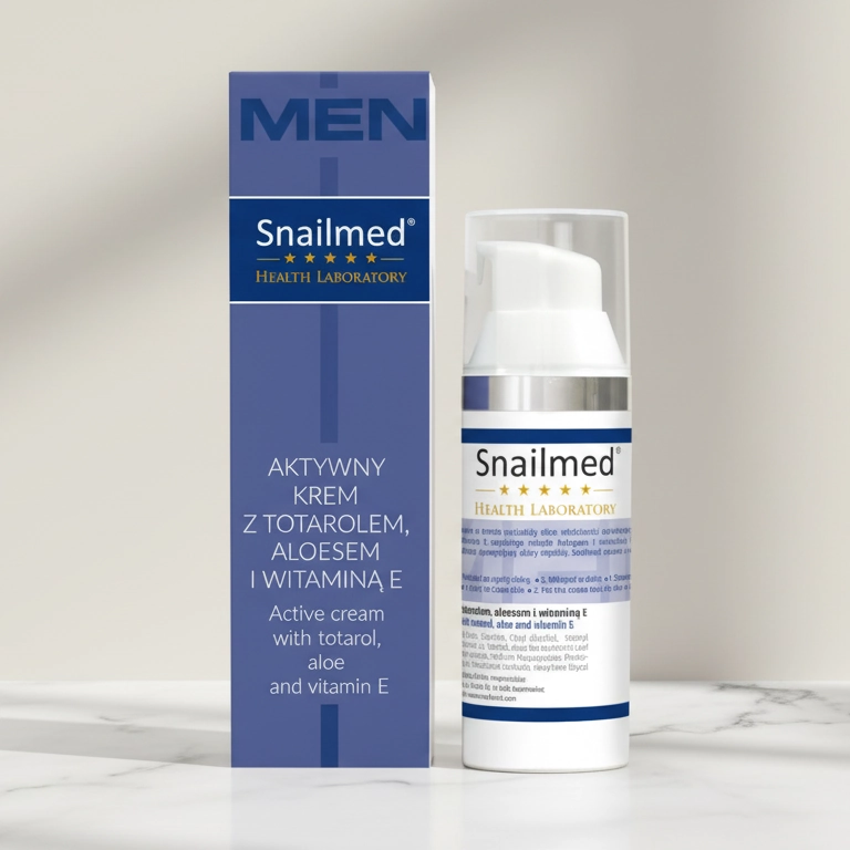 Normalizujący Krem do twarzy dla mężczyzn z totarolem, aloesem oraz witaminą E - obrazek 2