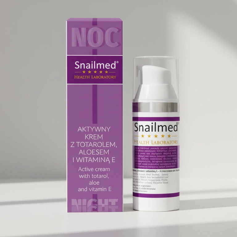 Kojąco normalizujący Krem do twarzy na noc z totarolem, aloesem oraz witaminą E