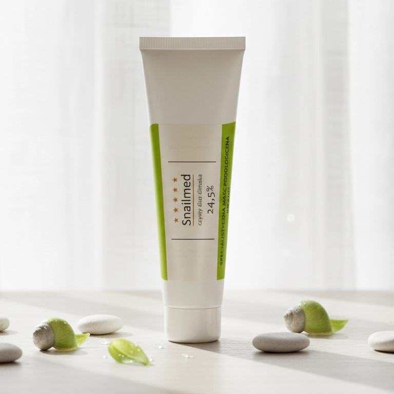 Głęboko nawilżająca Maść podologiczna do stóp z naturalnym śluzem ślimaka, mocznikiem, olejkiem awokado, masłem shea oraz z witaminą E, <b>30ml</b>