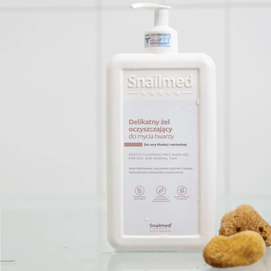 Dermokosmetyczny delikatny żel oczyszczający do mycia twarzy do cery tłustej i normalnej <b>500ml</b>