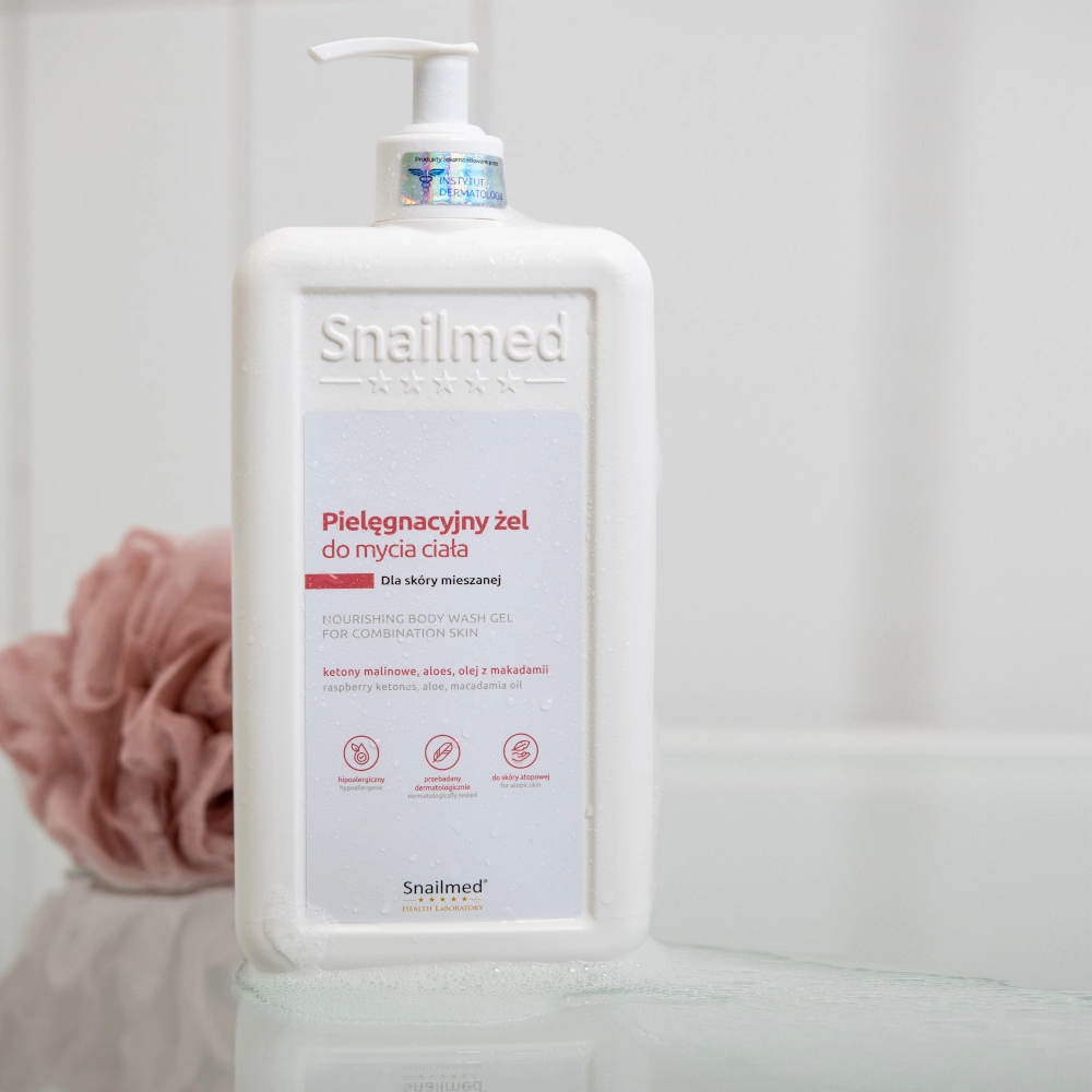 Dermokosmetyczny pielęgnacyjny żel do mycia ciała dla skóry mieszanej <b>500ml</b> - obrazek 2