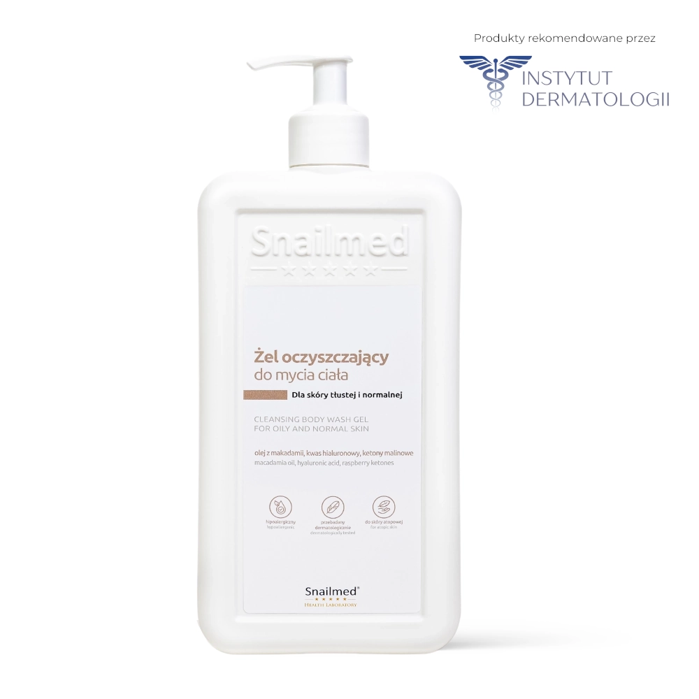 Dermokosmetyczny żel oczyszczający do mycia ciała dla skóry tłustej i normalnej <b>500ml</b> - obrazek 3