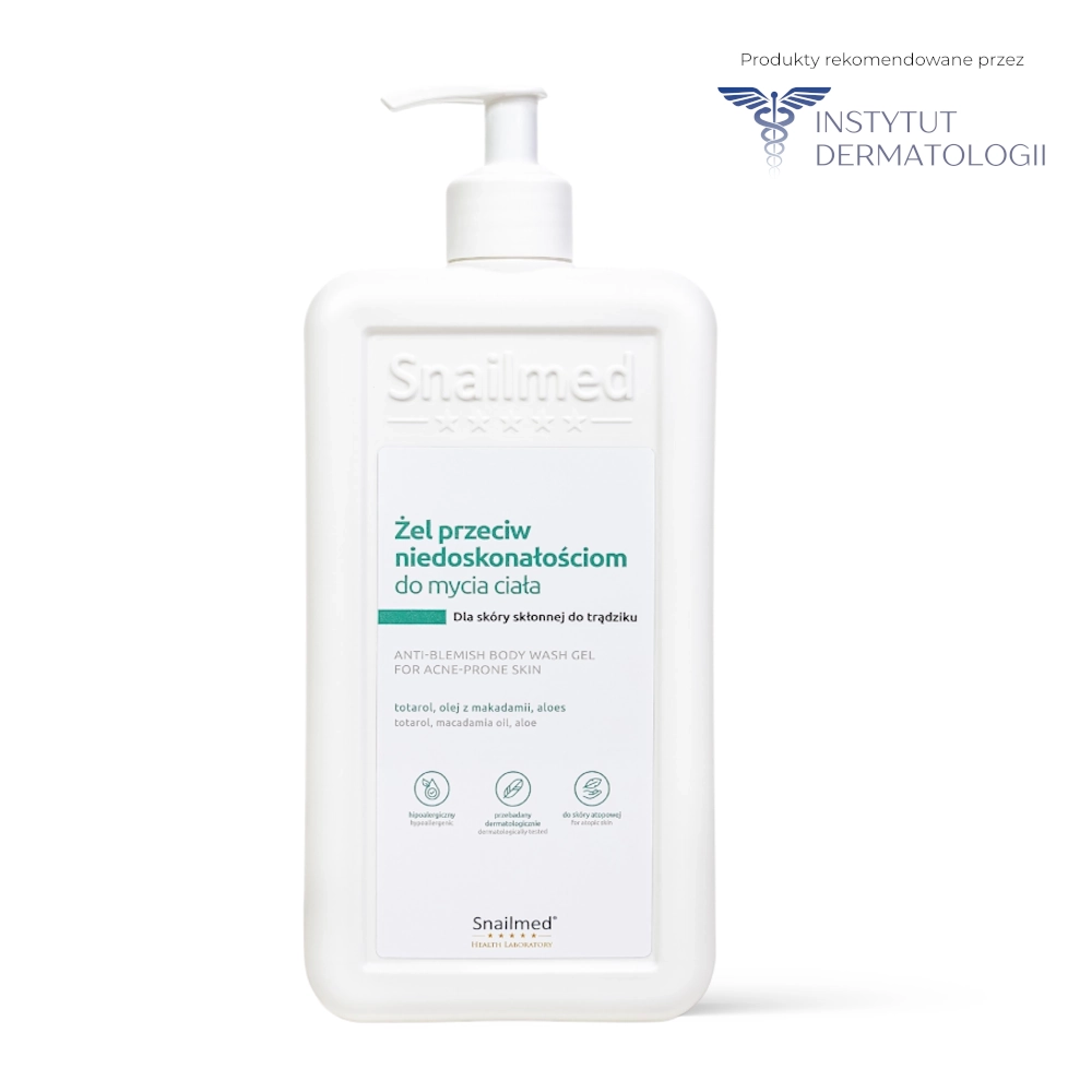 Dermokosmetyczny żel do mycia ciała przeciw niedoskonałościom dla skóry skłonnej do trądziku <b>500ml</b> - obrazek 3