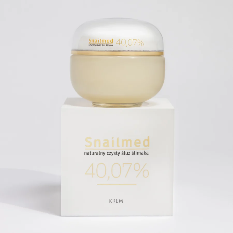 Przeciwstarzeniowy krem do twarzy "Biała Perła" z Totarolem oraz kwasem hialuronowym – naturalny śluz ślimaka 40,07% - <b>NOWA FORMUŁA</b>