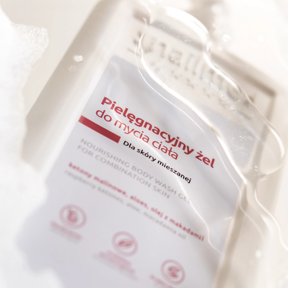 Dermokosmetyczny pielęgnacyjny żel do mycia ciała dla skóry mieszanej <b>300ml</b> - obrazek 2