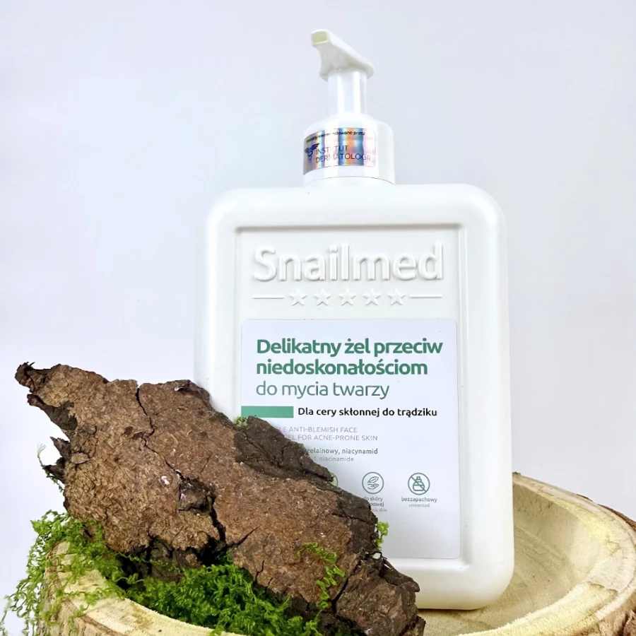 Dermokosmetyczny delikatny żel do mycia twarzy przeciw niedoskonałościom dla cery skłonnej do trądziku <b>300ml</b>