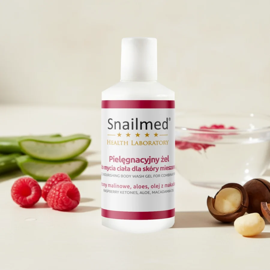 Dermokosmetyczny pielęgnacyjny żel do mycia ciała dla skóry mieszanej <b>20ml</b>, Produkt Smart Mini