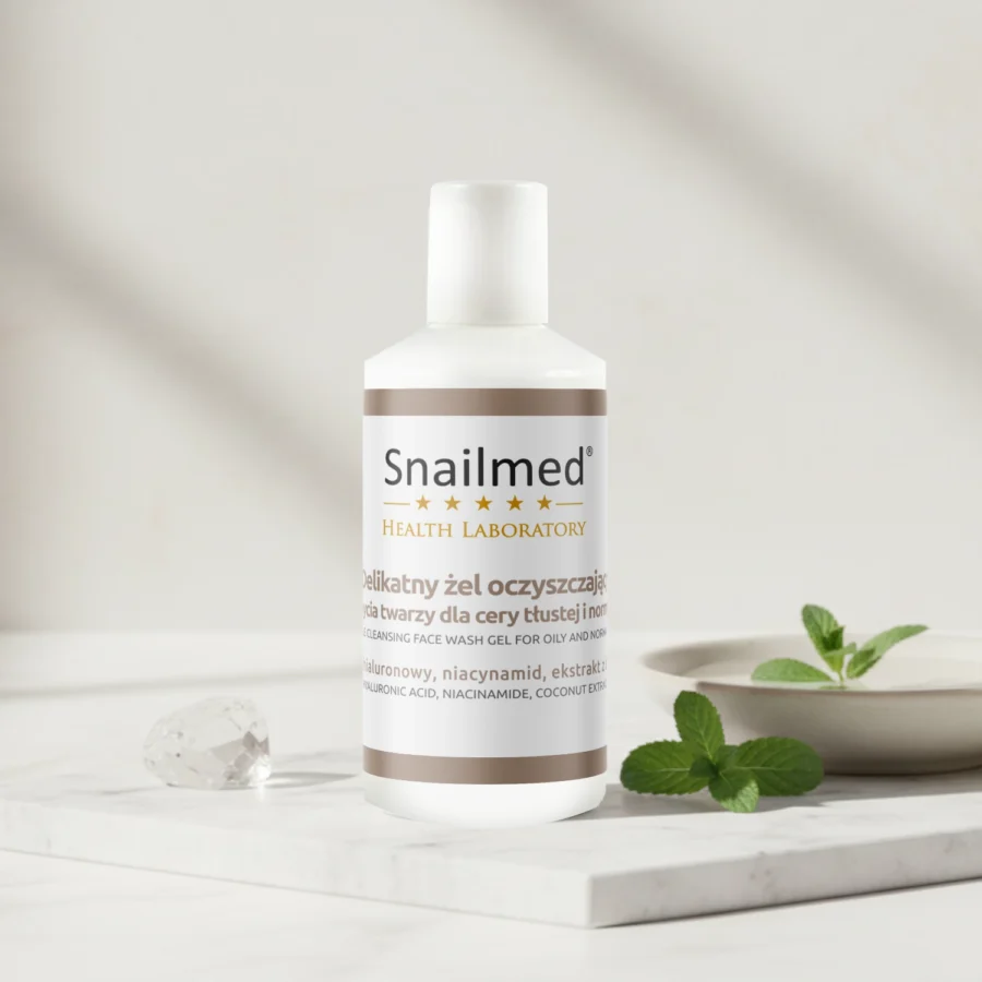 Dermokosmetyczny delikatny żel oczyszczający do mycia twarzy do cery tłustej i normalnej <b>20ml</b>, Produkt Smart Mini