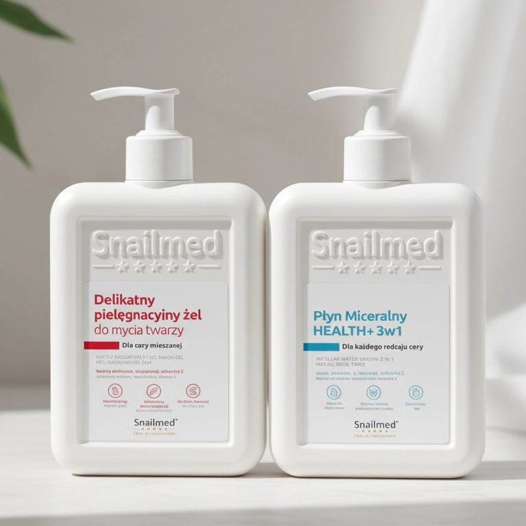Zestaw dermokosmetyczny pielęgnacyjny do mycia twarzy dla cery mieszanej