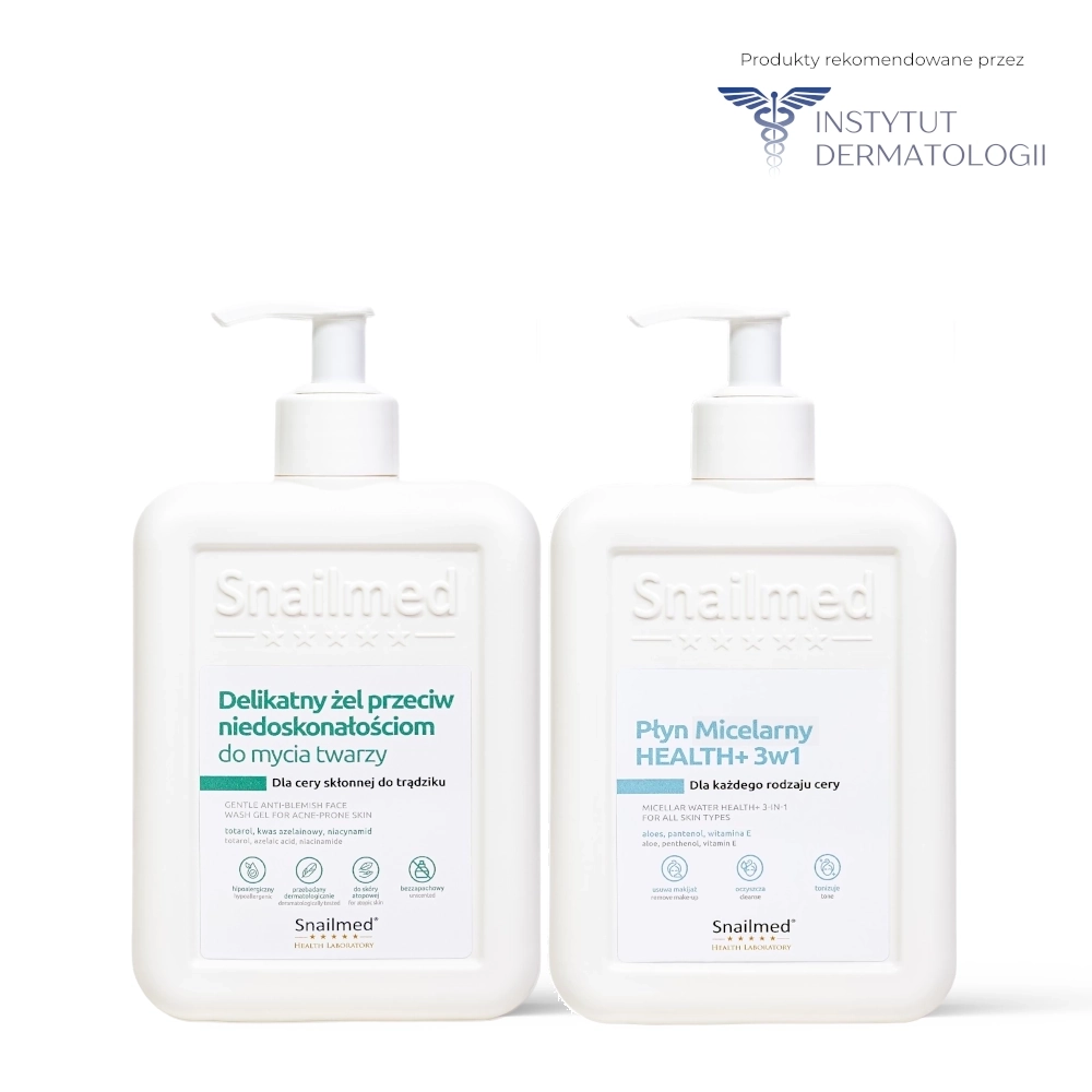 Zestaw dermokosmetyczny do mycia twarzy przeciw niedoskonałościom dla cery skłonnej do trądziku - obrazek 2