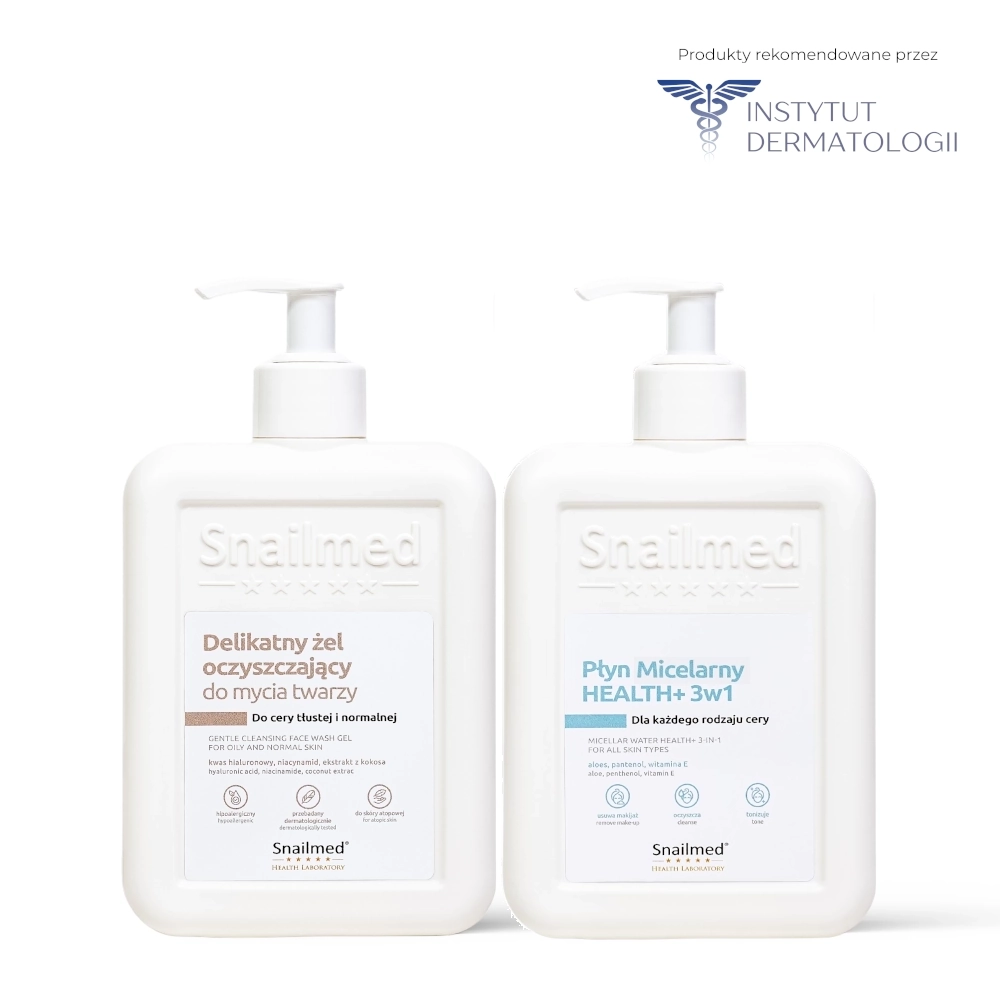 Zestaw dermokosmetyczny oczyszczający do mycia twarzy dla cery tłustej i normalnej - obrazek 2